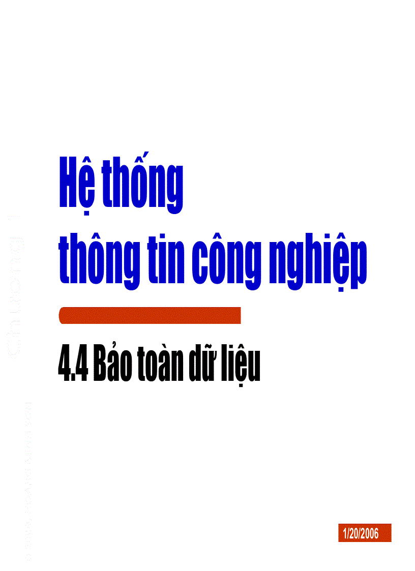 Bảo toàn dữ liệu