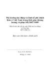 Thị trường lao động và kinh tế phi chính thức ở Việt Nam trong thời gian khủng hoảng và phục hồi 2007 2009