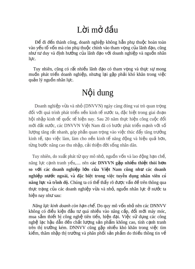 Quản trị nhân lực