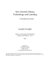 New Growth Theory Technology and Learning A Practitioner s Guide