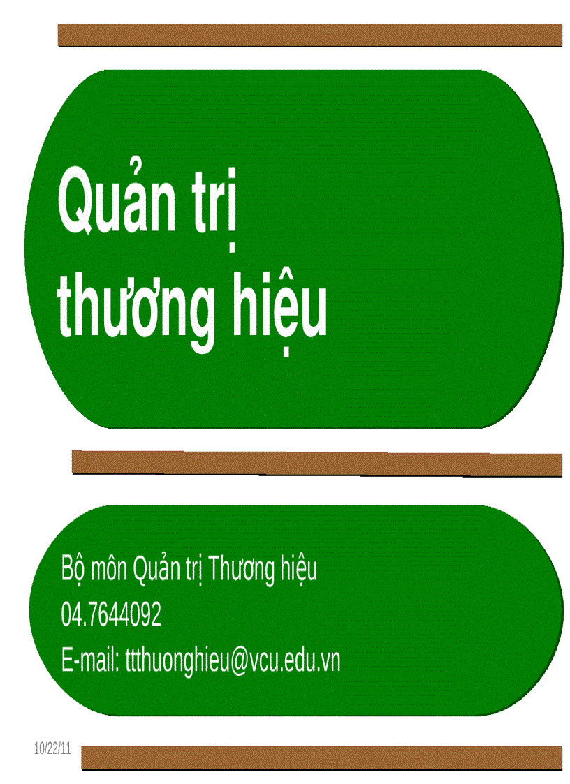 Quản trị thương hiệu