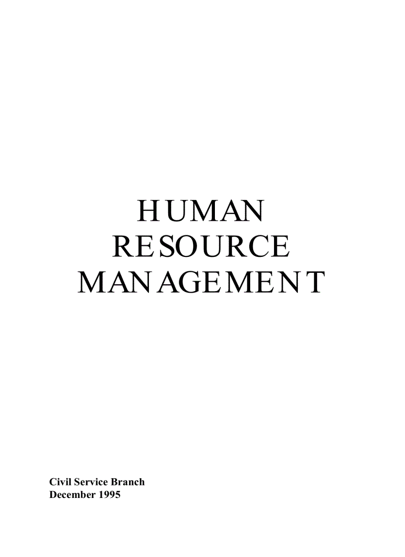 Human resource management