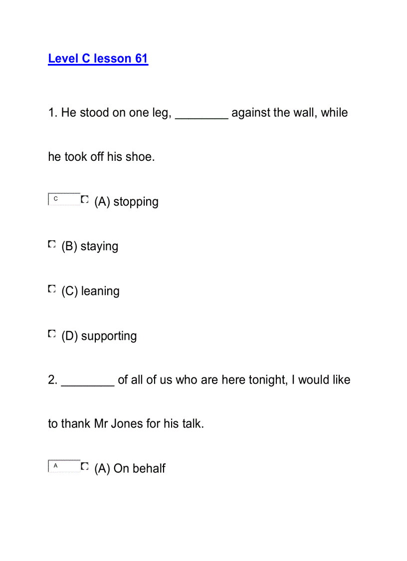 Level C lesson 60 80