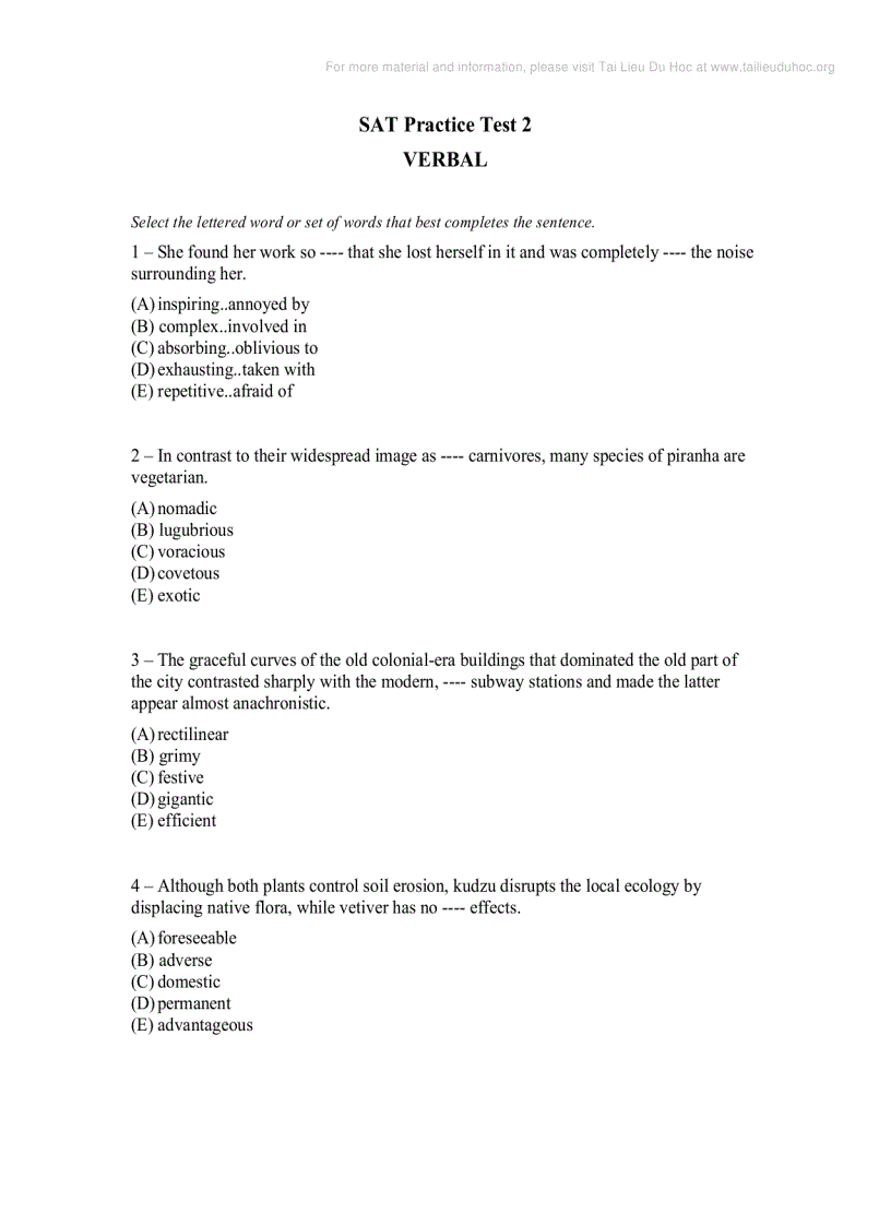 SAT test