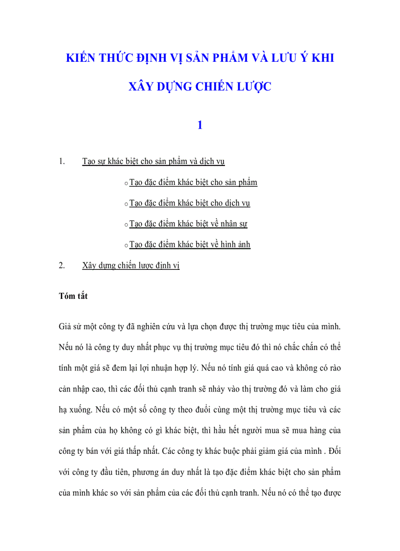 Kiến thức định vị sản phẩm và lưu ý khi xây dựng chiến lược
