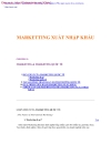 Marketing xuất nhập khẩu ebook