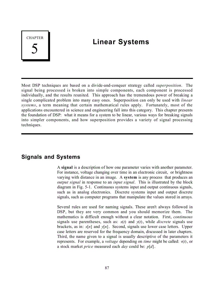 Linear Systems