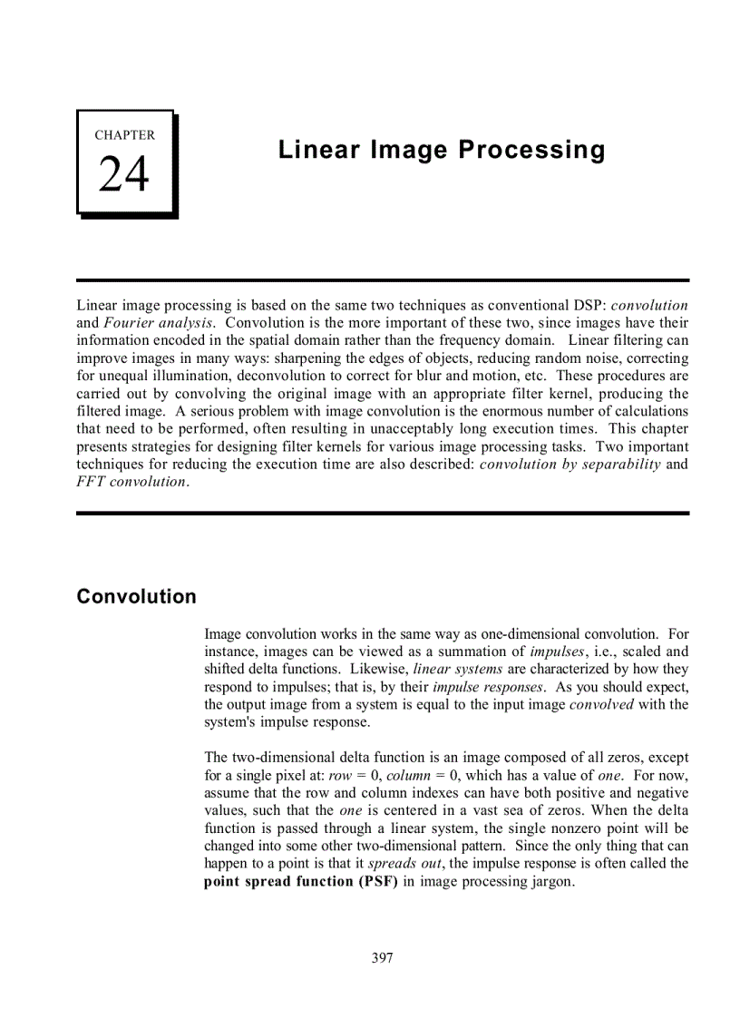 Linear Image Processing