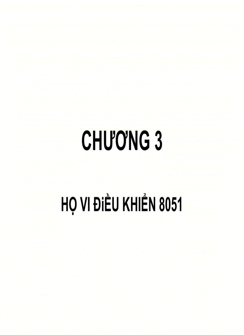 HỌ VI ĐiỀU KHIỂN 8051