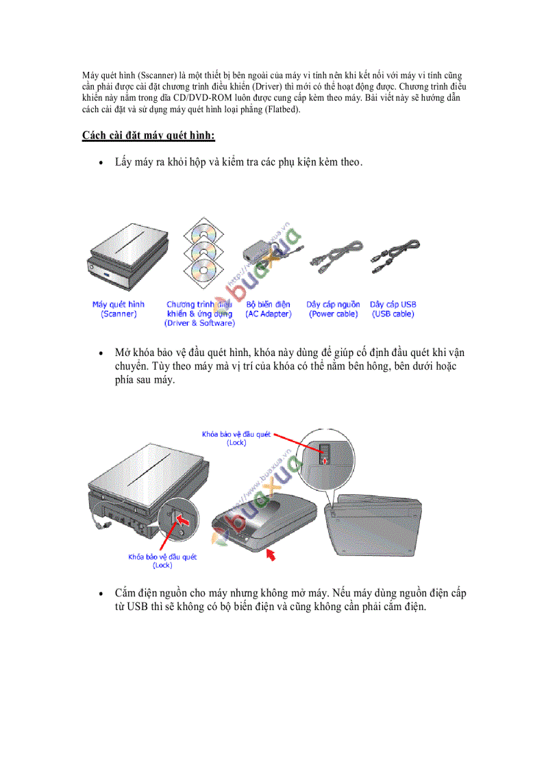 Cách cài đặt và sử dụng máy quét hình scanner