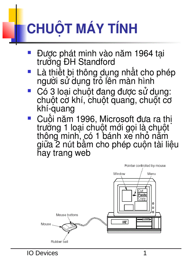 Tìm hiểu về CHUỘT MÁY TÍNH