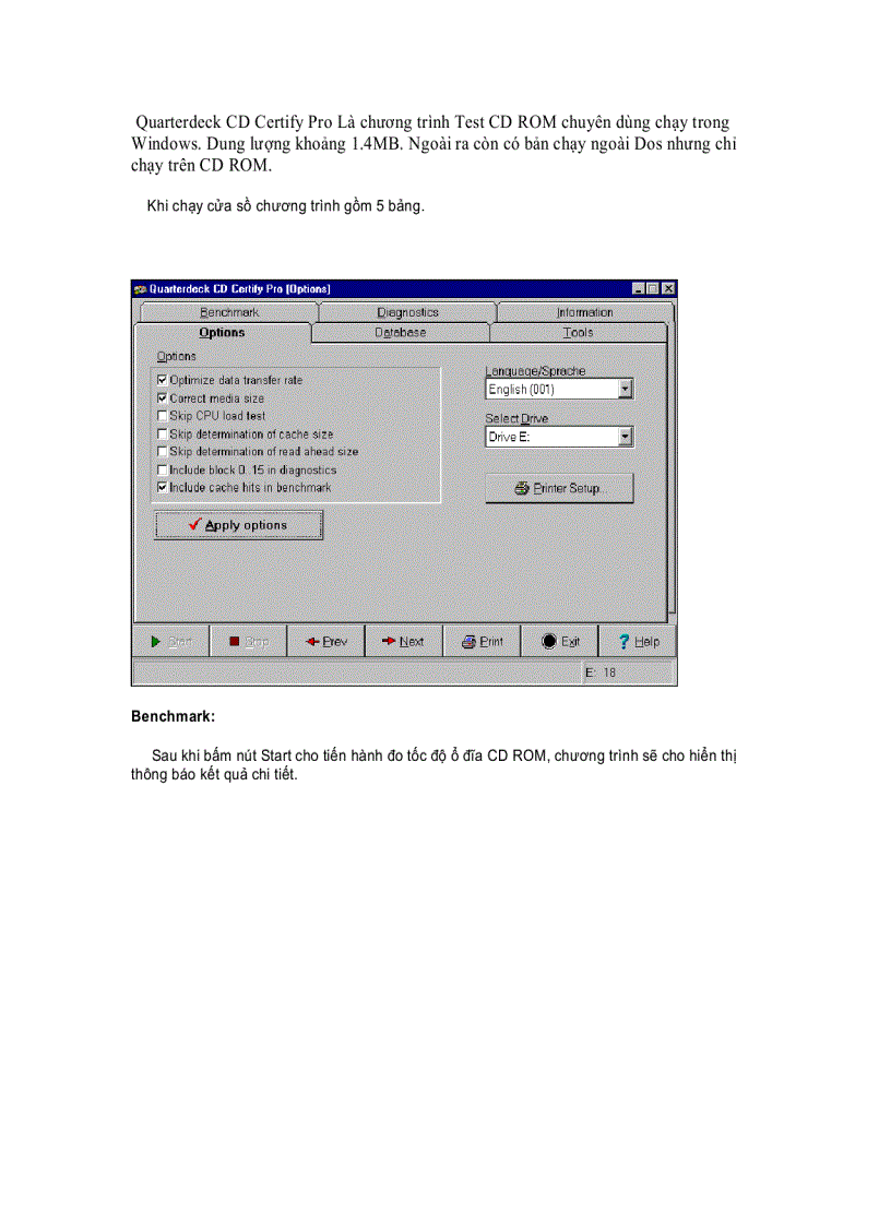 Test CD ROM