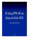 Sử dụng SPSS để xây dựng mô hình ANN