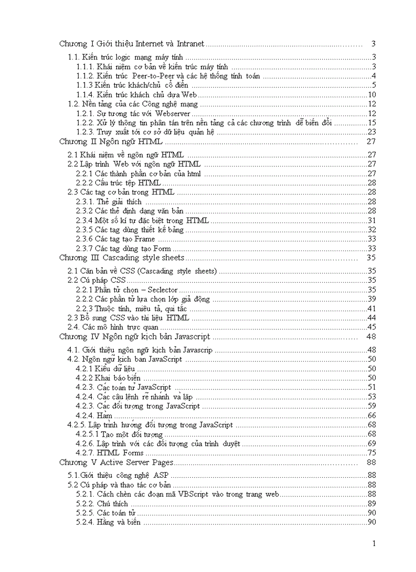 Internet và Intranet