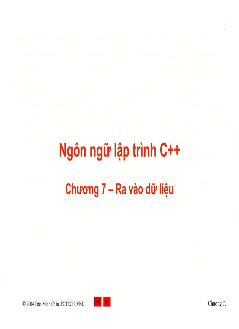 Ra vào dữ liệu trong C