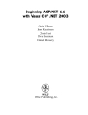 Beginning Asp Net 1 1 With Visual C Sharp Net 2003