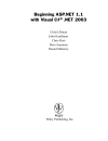 Beginning Asp Net 1 1 With Visual C Sharp Net 2003