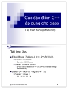 Các đặc điểm C áp dụng cho class