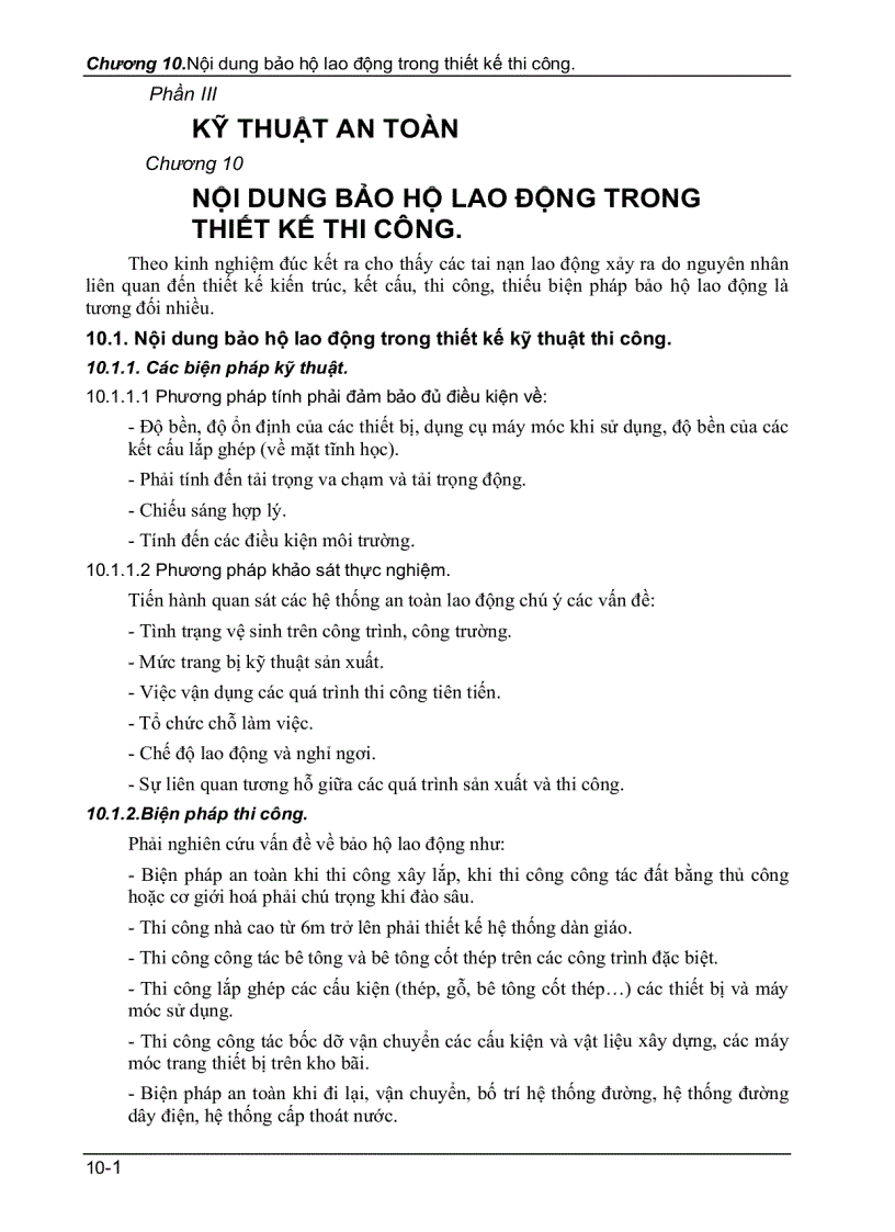 Nội dung bảo hộ lao động trong thiết kế thi công