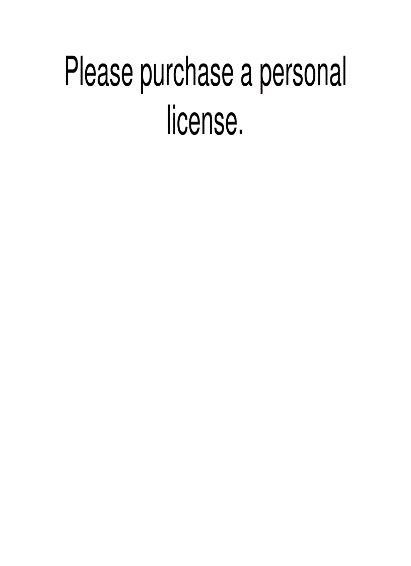 Please purchase a personal license