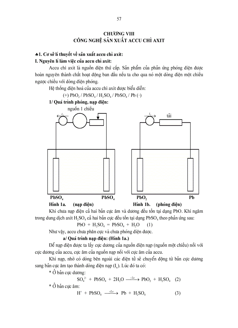 Thiết bị và quá trình truyền chất CÔNG NGHỆ SẢN XUẤT ACCU CHÌ AXIT