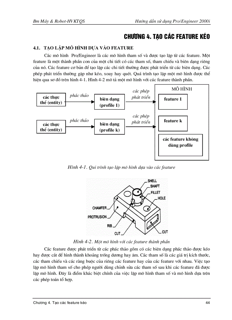 Ebook Pro Engineer Tạo các feature kéo