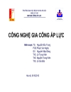 Công nghệ gia công áp lực Mở đầu