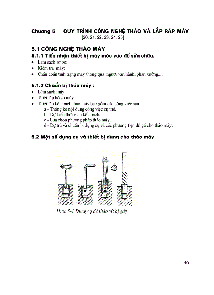 Giáo trình lắp đặt sửa chữa cơ khí QUY TRÌNH CÔNG NGHỆ THÁO VÀ LẮP RÁP MÁY