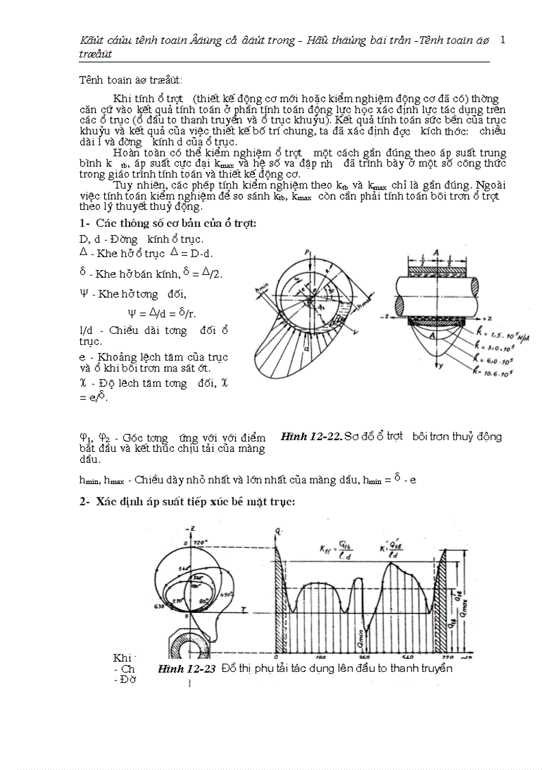 Tính toán ổ trượt