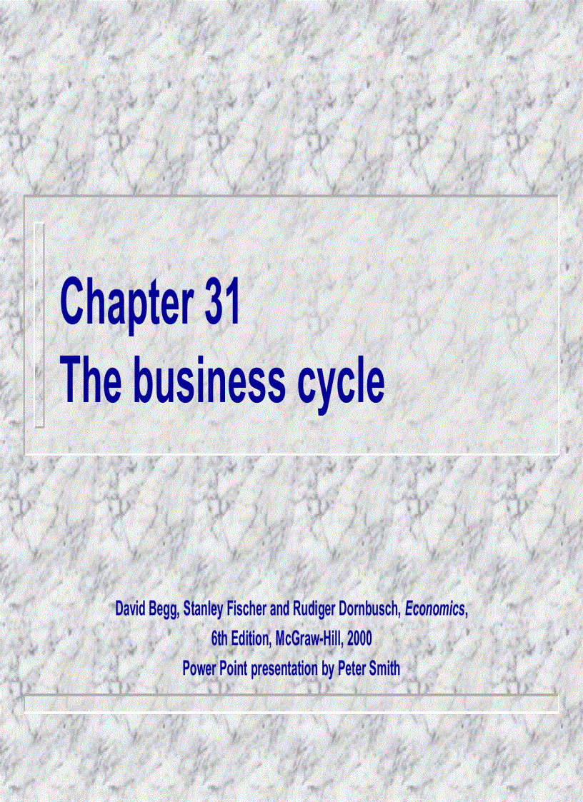 The business cycle