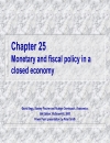 Monetary and fiscal policy in a closed economy