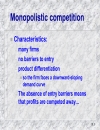 Market structure and imperfect competition