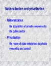 Privatization and regulation