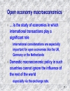 Open economy macroeconomics