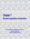 Business organization and behaviour