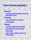 Business organization and behaviour