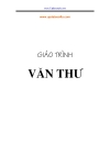 Giáo trình văn thư