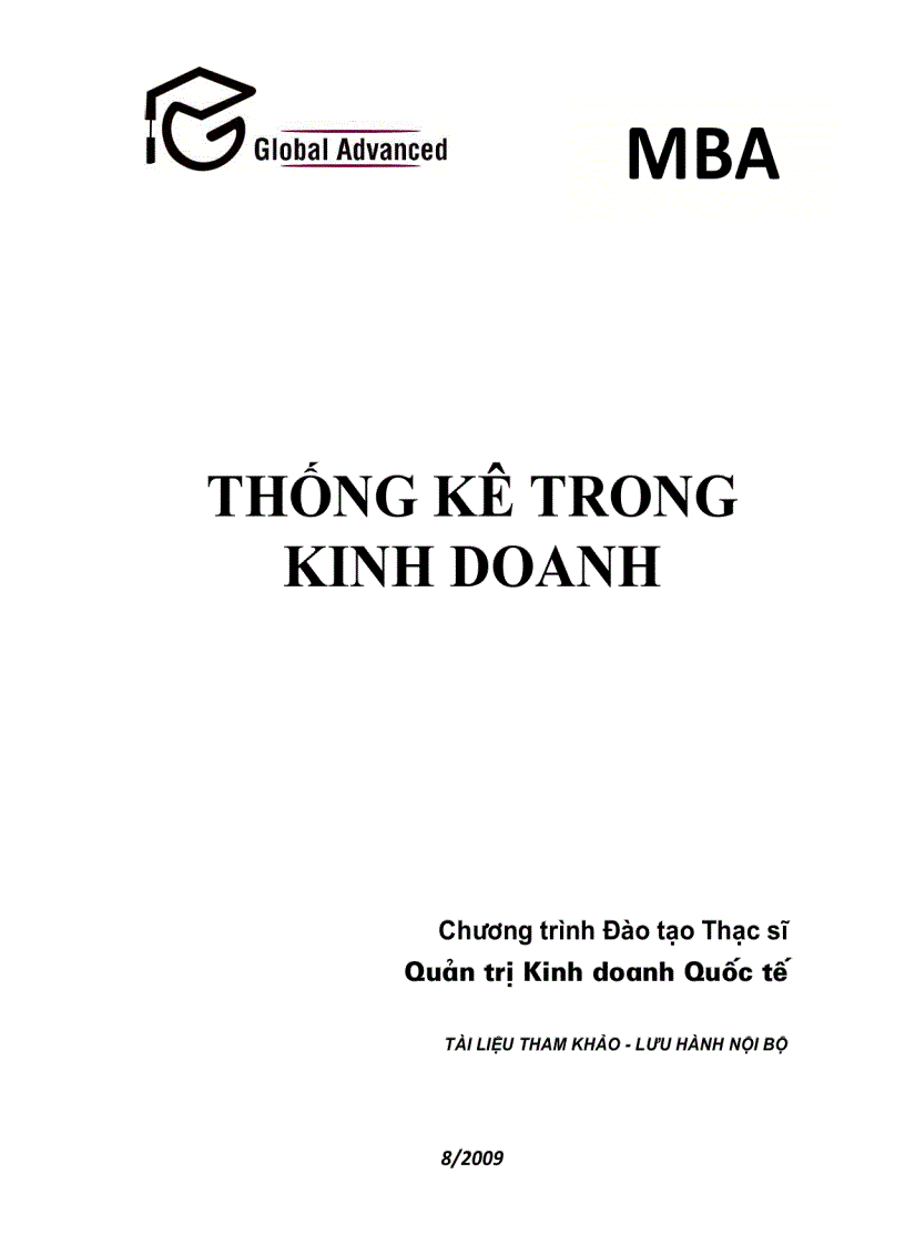 Thạc sĩ thống kê kinh doanh