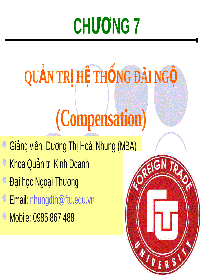 Quản trị hệ thống đãi ngộ