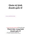 Quản trị kinh doanh quốc tế