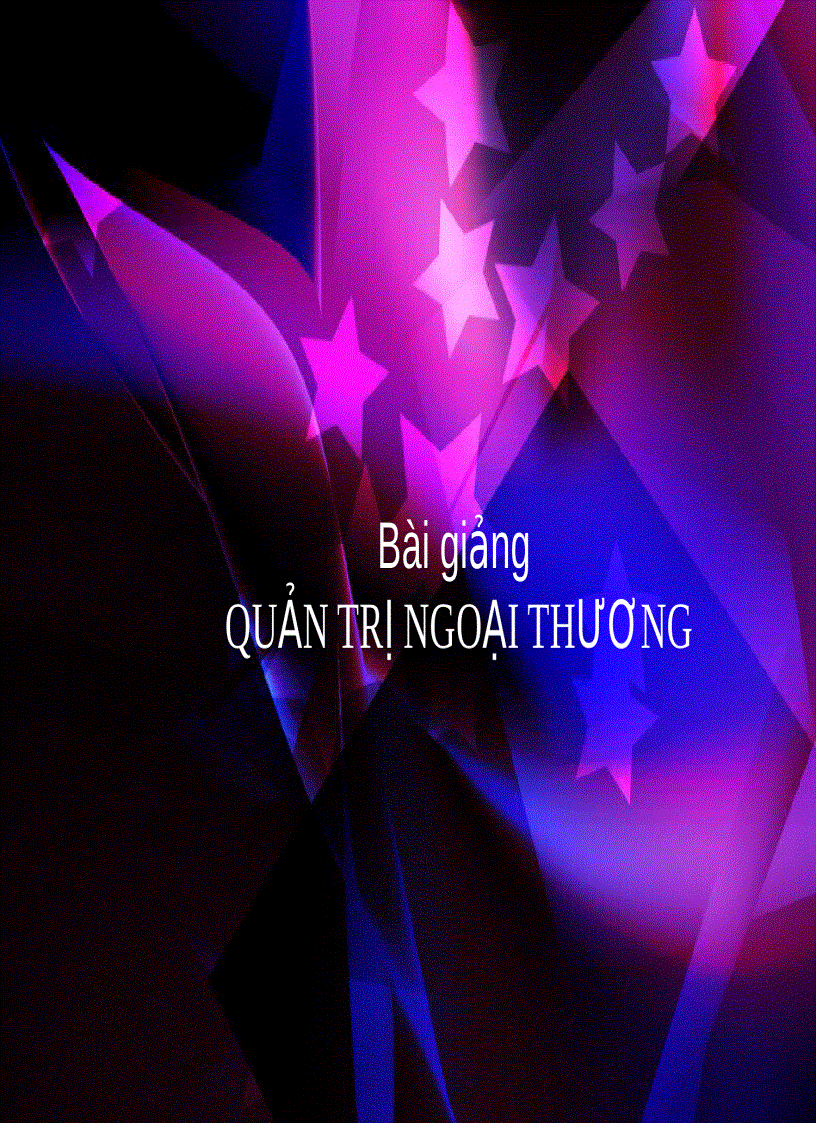 Quản trị ngoại thương