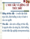 Động cơ thúc đẩy và tiền lương