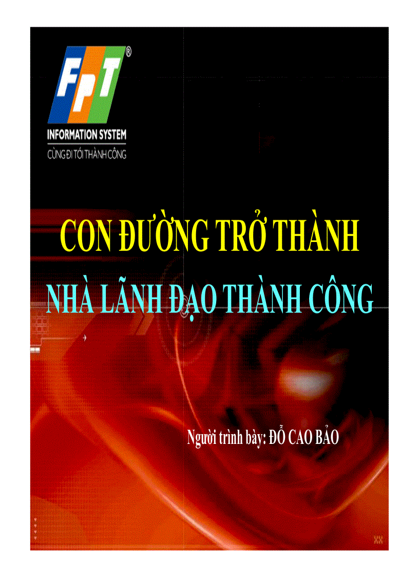 Con đường kinh doanh lãnh đạo thành công