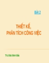 Thiết kế phân tích công việc