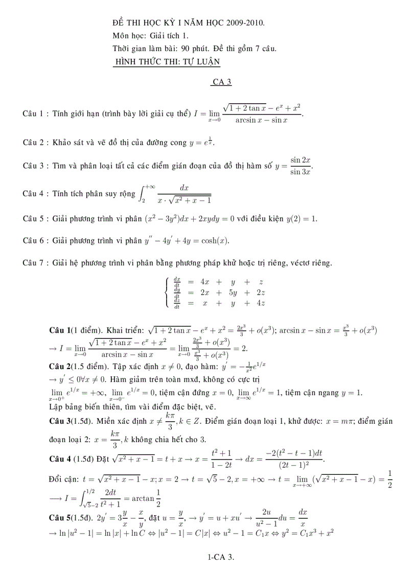 Đề thi giải tich1 2