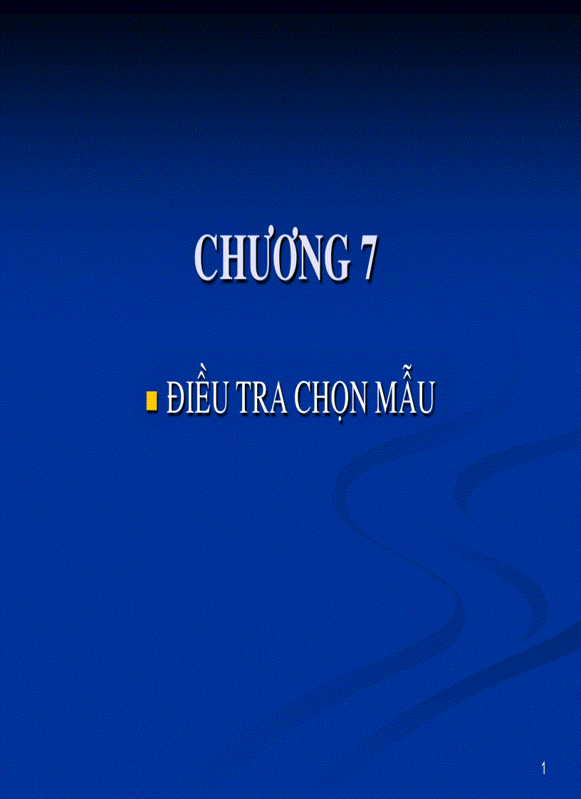 Điều tra chọn mẫu