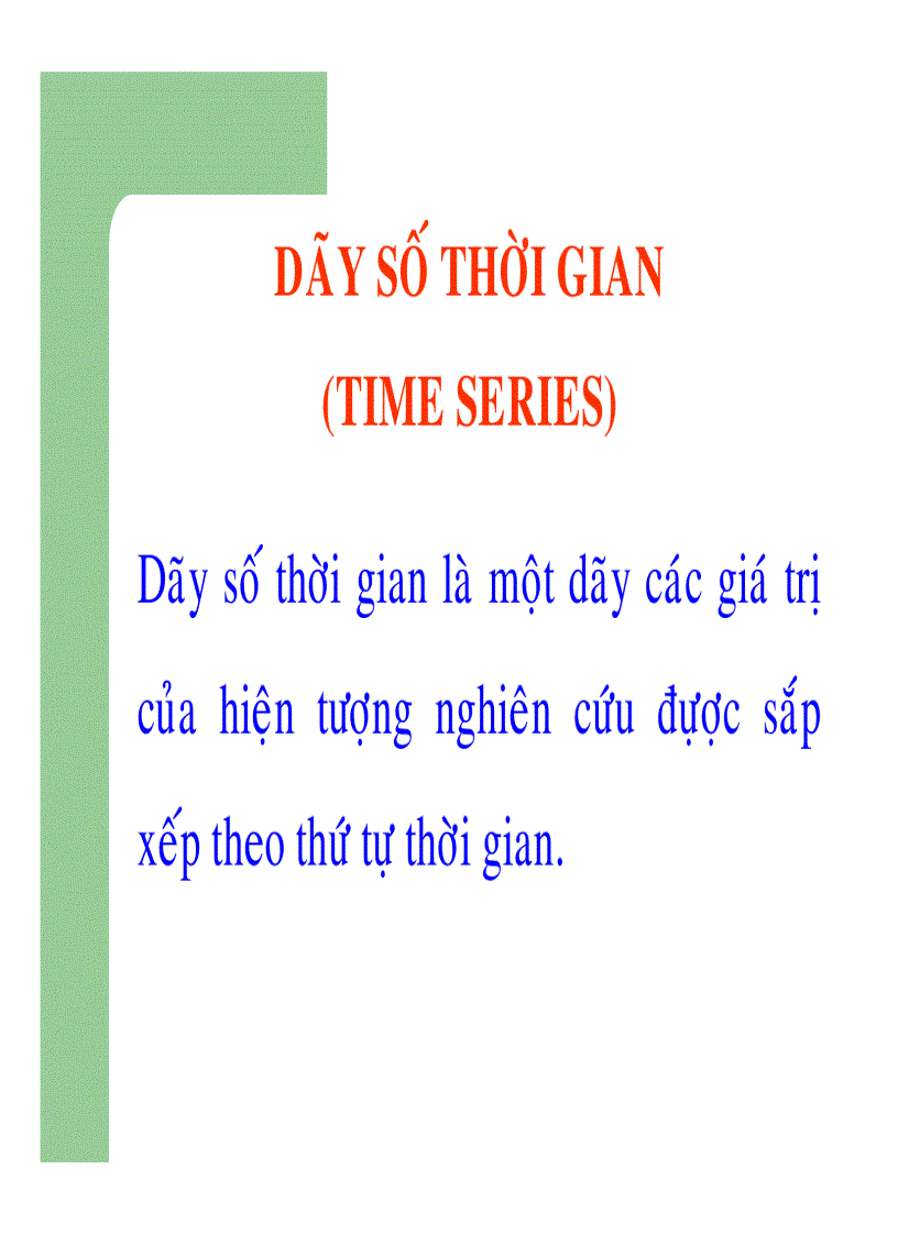 Dãy số thời gian time series