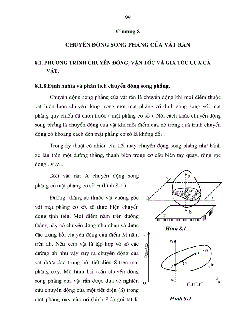 Chuyển động song phẳng Của vật rắn