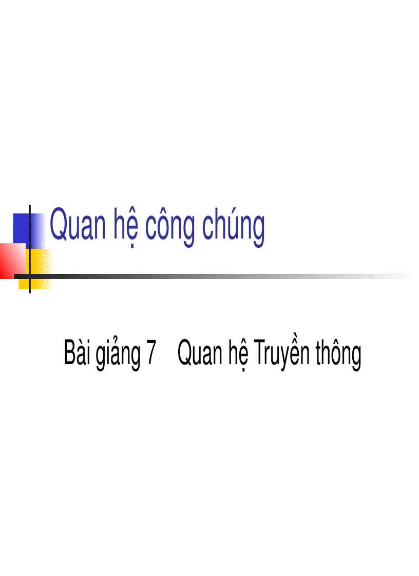 Quan hệ Truyền thông