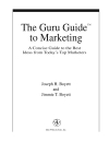 The guru guide to markting